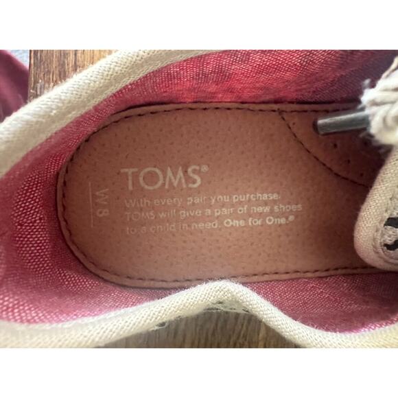 TOMS Shoes Cordones Leopard Animal Print Womens Size 8 Lace Up Espadrilles Beige - Picture 10 of 10